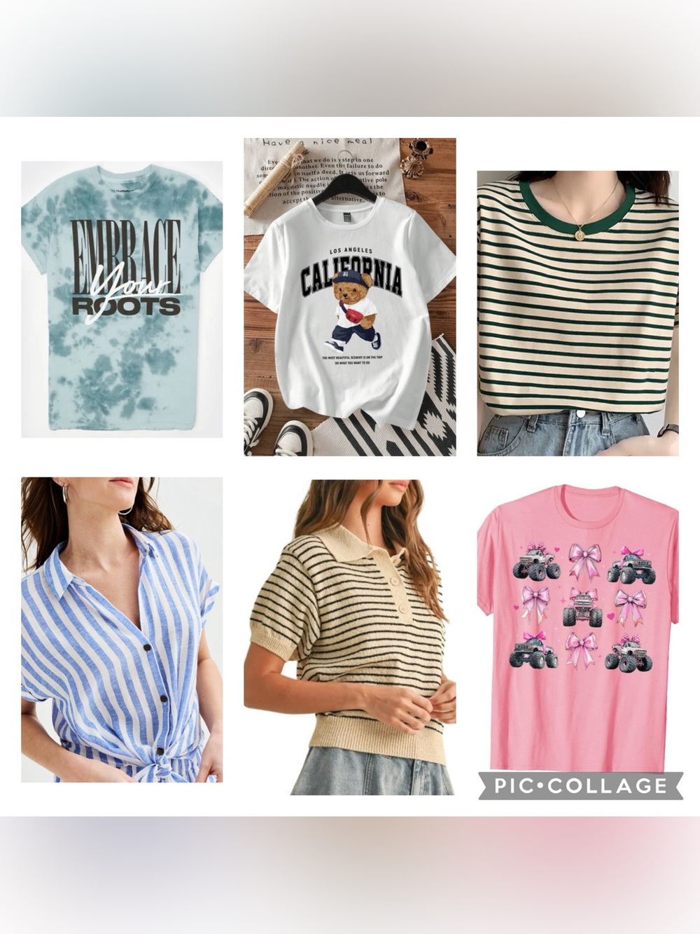 Bundle of 6 tops